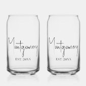 ファミリー ネーム ガラス缶 (正面)