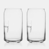 ファミリー ネーム ガラス缶 (左)