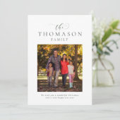 ファミリー ネーム クラシック エレガント ワン フォト クリスマス (スタンド正面)