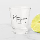 ファミリー ネーム ショットグラス (正面)