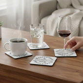 ファミリー ネーム フローラル リース コースター