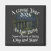 ファミリー バースデー 2024 パーティー Tシャツ 家族 団欒 引退 マグネット (正面)