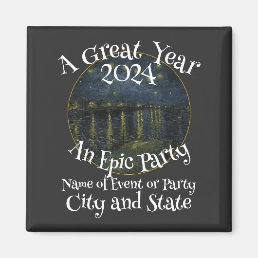 ファミリー バースデー 2024 パーティー Tシャツ 家族 団欒 引退 マグネット (正面)