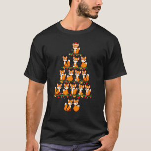 ファミリー パジャマセット クリスマス おそろい キツネ クリスマスツリー Tシャツ