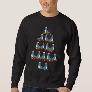 ファミリー パジャマ セット クリスマス おそろい アシカ Xmas スウェットシャツ
