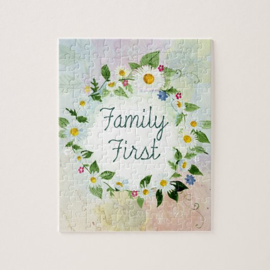 ファミリー・ファースト感動的引用文 ジグソーパズル (縦)