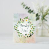 ファミリー・ファースト感動的引用文 ポストカード (スタンド正面)