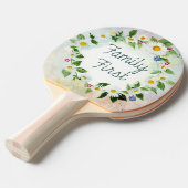 ファミリー・ファースト感動的引用文 卓球ラケット (正面アングル)