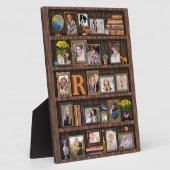 ファミリー フォト コラージュ アンティーク ブックケース 個人用 フォトプラーク (側面)