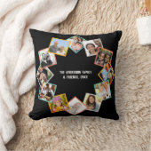 ファミリー フレンズ カスタム コラージュ ギャラリー マルチ フォト クッション (ブランケット)