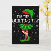 ファミリー マッチング ウーマン ガールズ アイム ザ キルト エルフ シー カード (黄色い花)