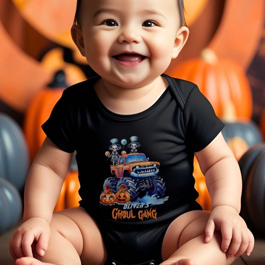 ファミリー マッチング ゴウル ギャング スケルトン かわいい ハロウィン ベビーボディスーツ