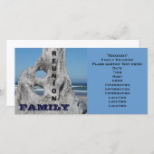 ファミリー・リユニオンのご案内　オーシャンビーチ　青い波 (正面/裏面)