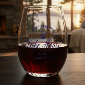 ファミリー レイク ハウス コースト カスタム デコレーション ステムなしワイングラス