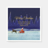 ファミリー/団体や組織名ブルーサンタカクテルの追加 スタンダードカクテルナプキン (正面)