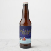 ファミリー/組織名 ブルー + サンタ ビールラベル (正面)