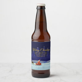 ファミリー/組織名 ブルー + サンタ ビールラベル