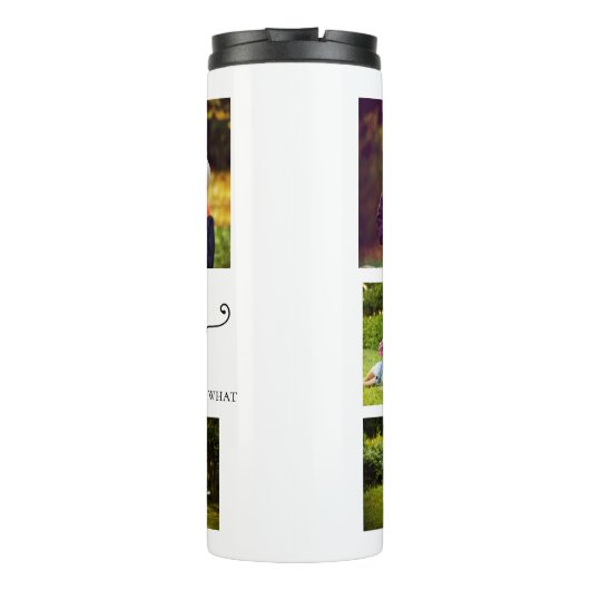 ファミリーalways forever 5フォトコラージュ引用文スイート タンブラー (裏面)