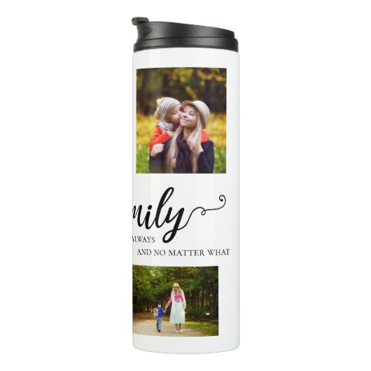 ファミリーalways forever 5フォトコラージュ引用文スイート タンブラー (回転右)