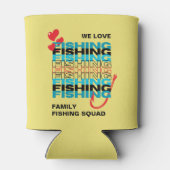 ファミリーLOVE魚釣りチームスクワッドイエロー 缶クーラー (裏面)