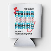 ファミリーLOVE魚釣りチーム分隊 缶クーラー (正面)