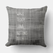 ファミリーPET名動物愛好家永遠のキープサケ クッション (正面)