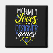 ファミリーT21ワールドダウン症候群認識度デイキッズ マグネット (正面)