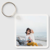 ファミリ両面両面アルミニウムキーチェーン キーホルダー (正面)