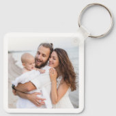 ファミリ両面両面アルミニウムキーチェーン キーホルダー (裏面)