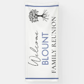 ファミリ人気があるツリー懇親会バナー 横断幕 (縦)