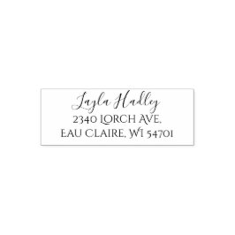 ファミリ住所 シール、差出人住所ラベル セルフインキングスタンプ