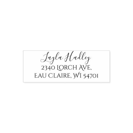 ファミリ住所 シール、差出人住所ラベル セルフインキングスタンプ (デザイン)