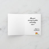 ファミリ信じーフォトクリスマス4ストッキング シーズンカード (内部)