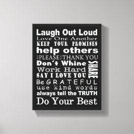 [ファミリ値] [壁のアート] キャンバスプリント