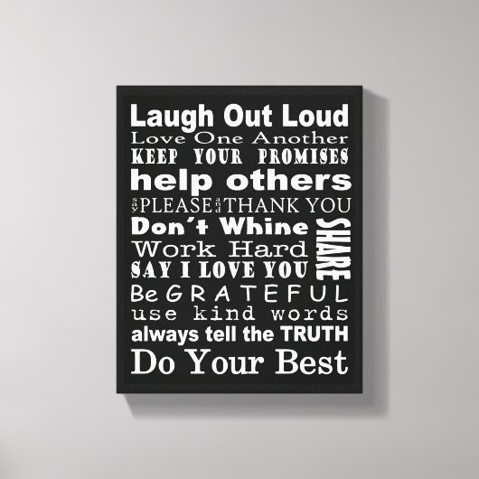 [ファミリ値] [壁のアート] キャンバスプリント (正面)