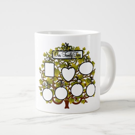 ファミリ写真の追加 – Jumbo Mag ジャンボコーヒーマグカップ (正面右)