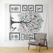 ファミリ写真ツリー01 タペストリー (インサイチュ(横))