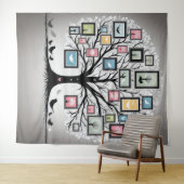 ファミリ写真ツリー02 タペストリー (インサイチュ(横))