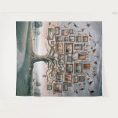 ファミリ写真ツリー03 タペストリー (正面(横))