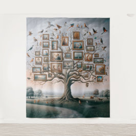 ファミリ写真ツリー03 タペストリー