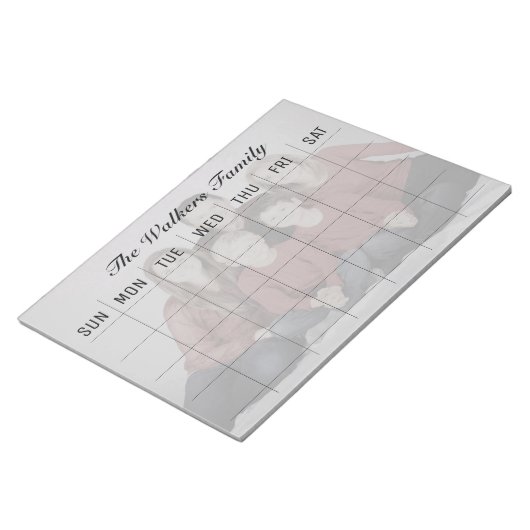 ファミリ写真プランナー/整理プログラム編集可能 ノートパッド (アングル)