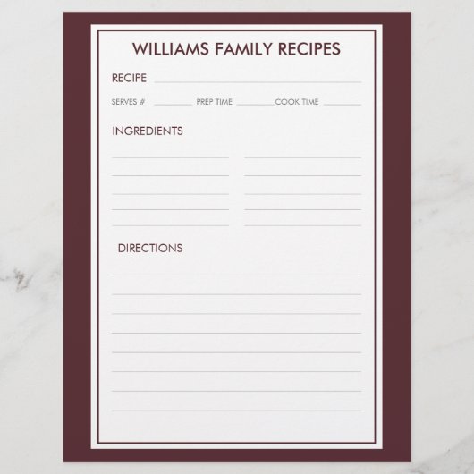 ファミリ千鳥格子の名レシピ挿入 (正面)