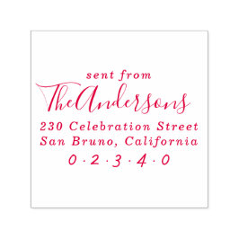 [ファミリ名から送信]スクリプトカスタム差出人住所 セルフインキングスタンプ