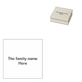 ファミリ名ここにメッセージのシンプルミニマル文字 ラバースタンプ (押印)