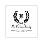 ファミリ名の壁デカール セルフインキングスタンプ (デザイン)