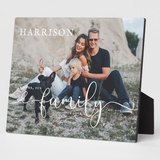 ファミリ名の確定日 |写真とタイポグラフィ フォトプラーク (側面)