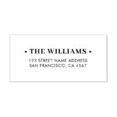 ファミリ名の自宅住所 セルフインキングスタンプ (デザイン)