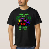 ファミリ名を追加文字ハローウィンパーティ年 Tシャツ (正面)