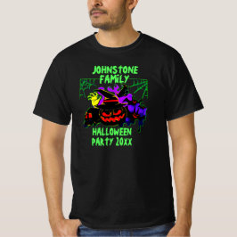 ファミリ名を追加文字ハローウィンパーティ年 Tシャツ