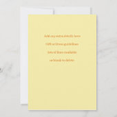 ファミリ名を追加文字感謝祭カボチャ 招待状 (裏面)